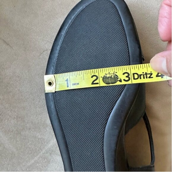 SAS Leather Caress Black Ortho Comfort Sandals Size 9 - Picture 10 of 10